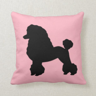 Pink-Poodle-Rock der 1950er Jahre  Throw-Kissen Kissen