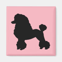 Pink Poodle-Rock der 50er Jahre Inspiriert Magnet