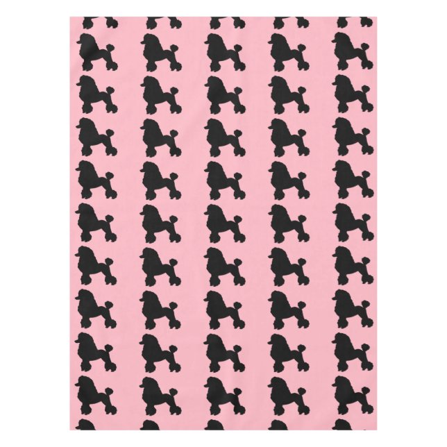 Pink Poodle Rock Inspiriert Tablette Tischdecke (Vorderseite)