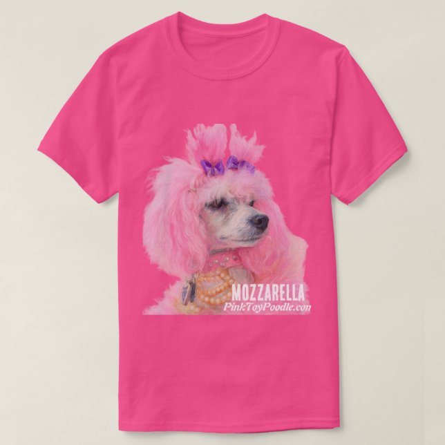 Pink Poodle shirt, poodle shirt (Design vorne)