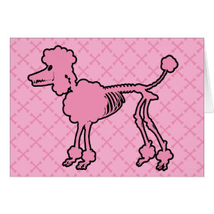Pink Poodle Skeleton