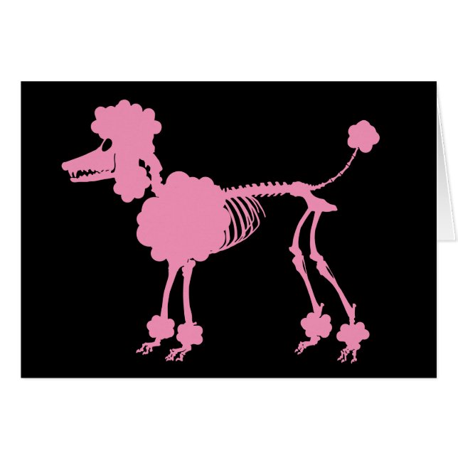 Pink Poodle Skeleton (Vorderseite (Horizontal))