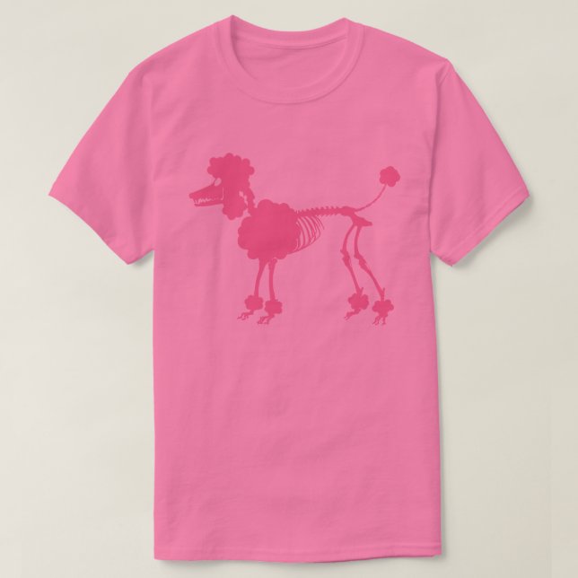 Pink Poodle Skeleton T-Shirt (Design vorne)