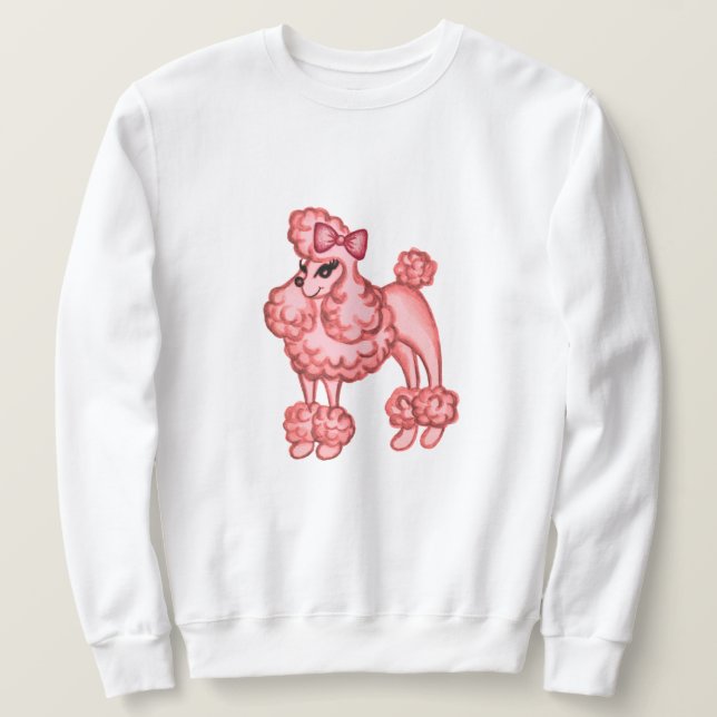 Pink Poodle Sweatshirt (Design vorne)