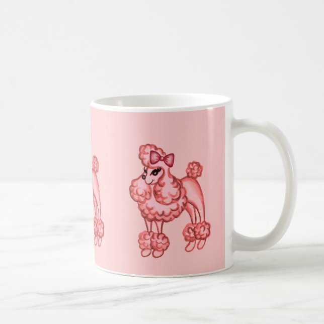 Pink Poodle-Tasse Tasse (Rechts)