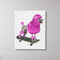 Pink Poodle und Skateboard