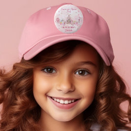 Pink Popcorn und Pajamas Slumber Geburtstagsparty Button