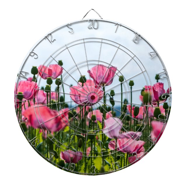 Pink Poppies Dartscheibe (vorne)