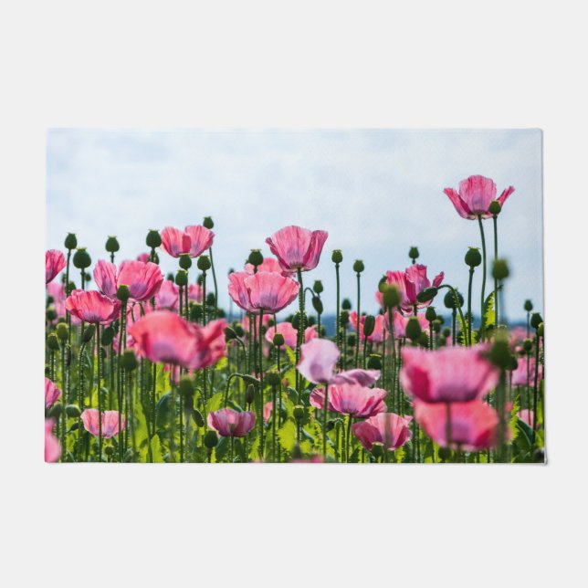 Pink Poppies Fußmatte (Vorderseite)