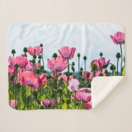 Pink Poppies Sherpadecke