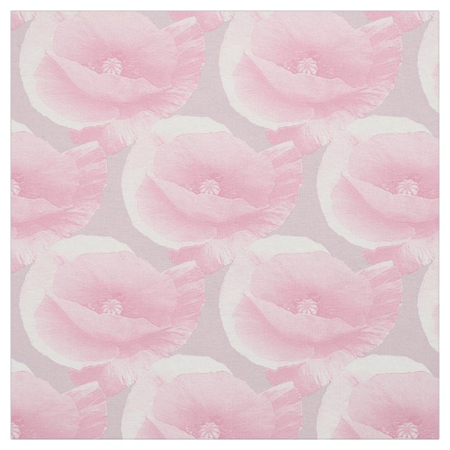 pink poppies. stoff (Muster)