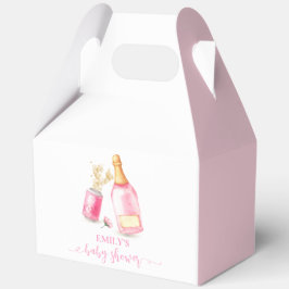 Pink Poppin Champagne Beer Girl Baby Dusche Geschenkschachtel