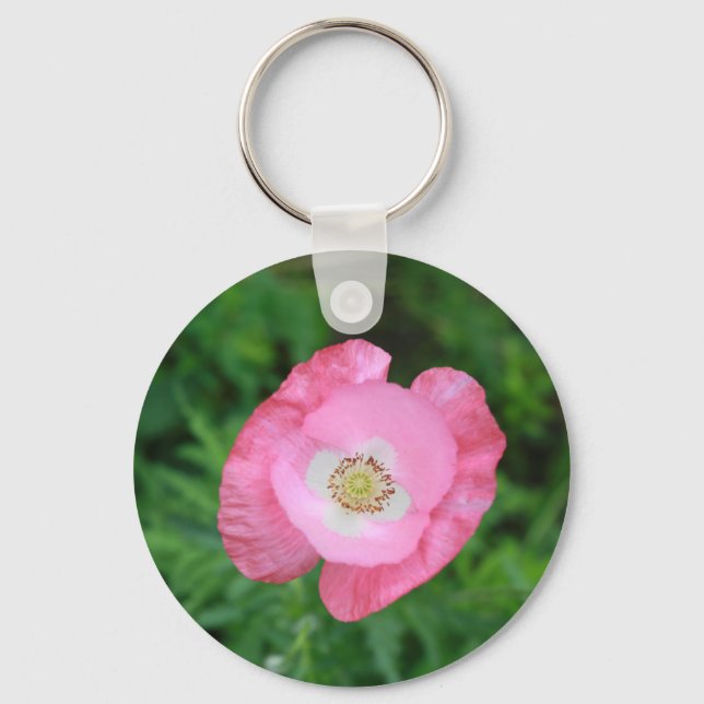 Pink Poppy Schlüsselanhänger (Vorderseite)