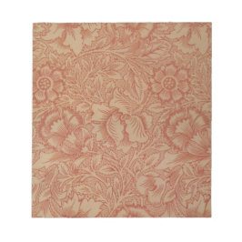 Pink Poppy (von William Morris) (Vintages Muster) Notizblock