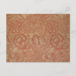 Pink Poppy (von William Morris) (Vintages Muster) Postkarte