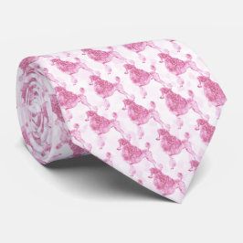 Pink Posh Poodle Krawatte