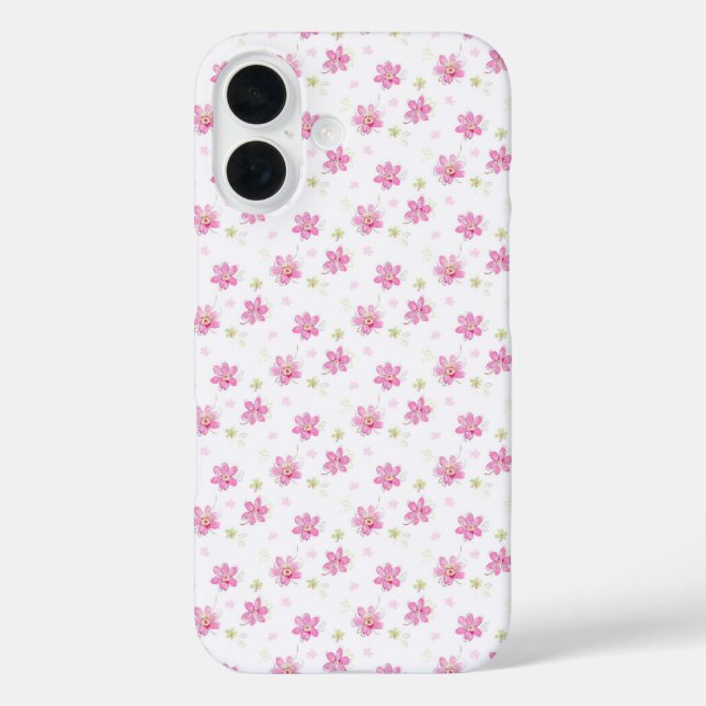 Pink Posies Case-Mate iPhone Hülle (Rückseite)
