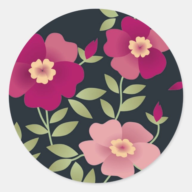 Pink Positions auf Schwarz - Aufkleber (Vorderseite)