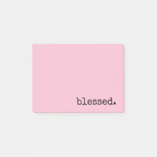 Pink  post-it klebezettel