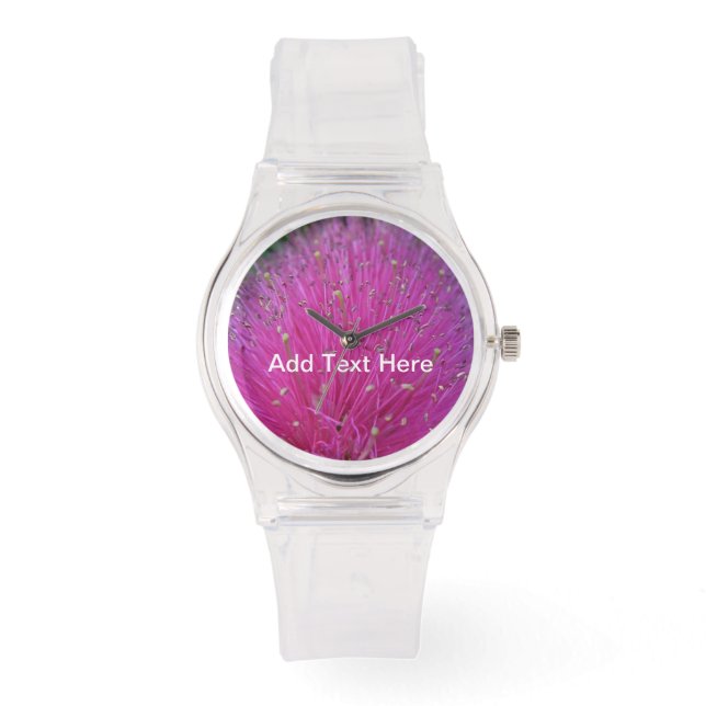 Pink Powder Puff Watch Armbanduhr (Vorderseite)