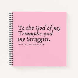 Pink Prayer Journal Notizbuch