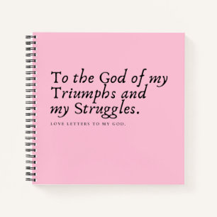 Pink Prayer Journal Notizbuch