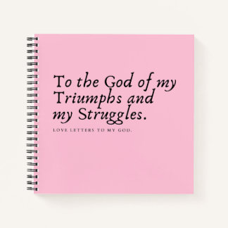 Pink Prayer Journal Notizbuch