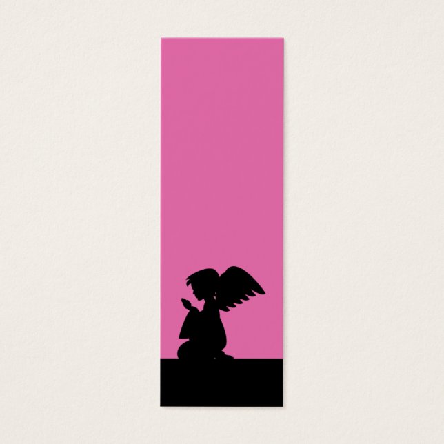 Pink Praying Angel-Lesezeichen (Vorderseite)