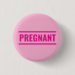 Pink pregnant button