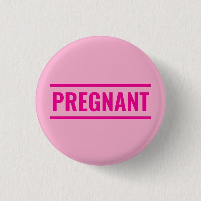 Pink pregnant button (Vorderseite)
