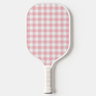 Pink Preppy Gingham Pickle Ball Pickleball Schläger