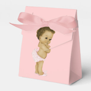 Pink Princess African American Baby Girl Dusche Geschenkschachtel