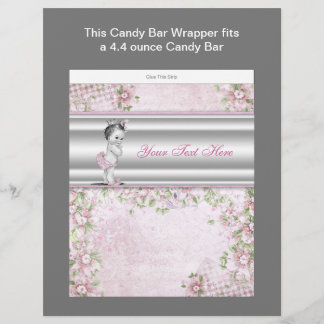 Pink Princess Baby Showküche Bar Wrapper