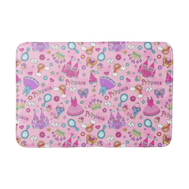 Pink Princess Bath Mat Badematte (Vorderseite)