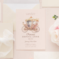Pink Princess Carriage Mairytale Geburtstagspartei