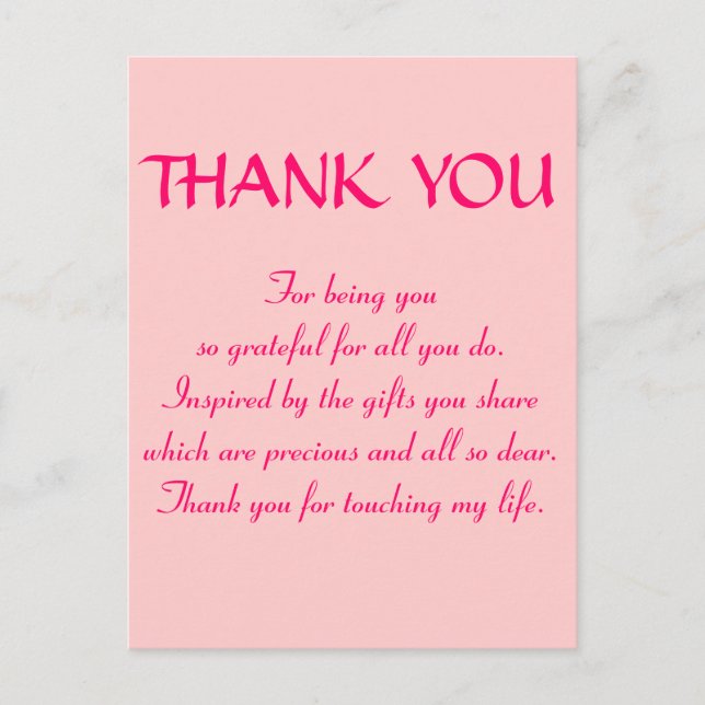 PINK PRINCESS COLLECTION POSTKARTE (Vorderseite)