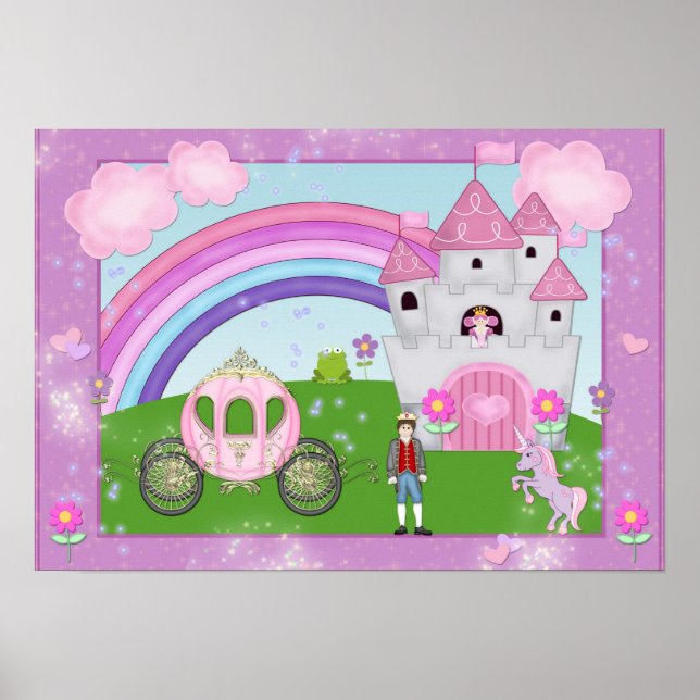 Pink Princess Fairy Tale Poster (Vorne)