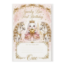 Pink Princess Geist Spooky Boo 1. Geburtstagseinla