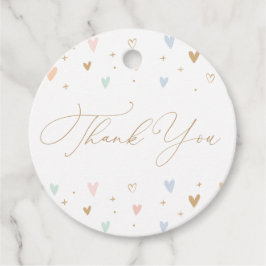 Pink Princess Girl Birthday Party Gift Tags Geschenkanhänger