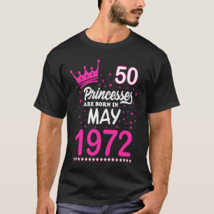 Pink Princess Girls Girl 50. Geburtstag 1. Mai T-Shirt