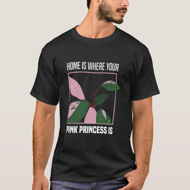 Pink Princess Houseplant Hobby Gardener Gift Ideas T-Shirt (Vorderseite)