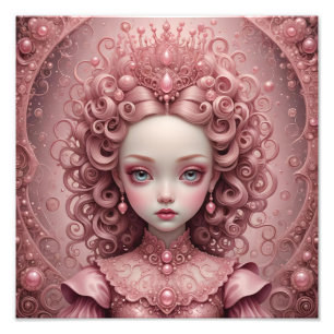 Pink Princess Mark Ryden Style Art Poster Drucken