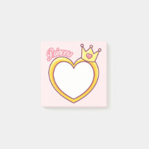Pink Princess Post-It-It-Notes