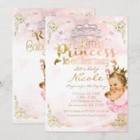 Pink Princess Sparkle Tutu & Crown Babydusche