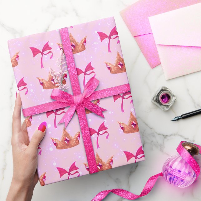 Pink Princess Wrapping Paper Geschenkpapier (Von Creator hochgeladen)