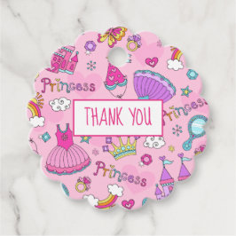 Pink Prinzessin Vielen Dank für Ihre Unterstützung Geschenkanhänger