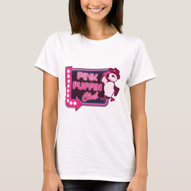 Pink Puffin Club T-Shirt (Vorderseite)