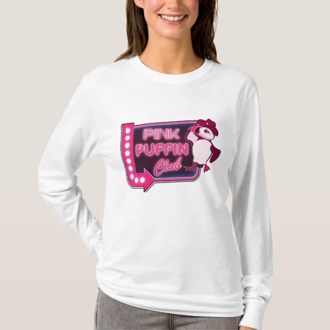 Pink Puffin Club T-Shirt (Vorderseite)