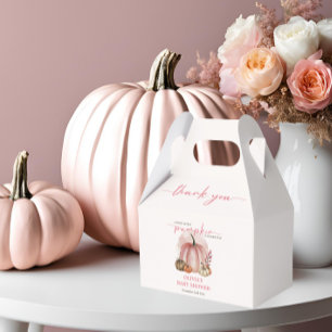 Pink Pumpkin auf ihrem Weg Fall Girl Babydusche Geschenkschachtel