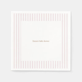Pink Pumpkin Baby Dusche Party Napkins Serviette